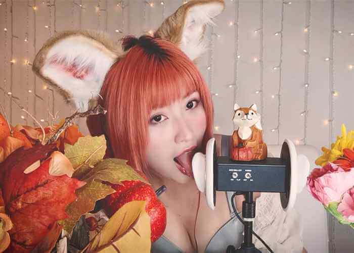 MissWarmJ 小狐狸舔耳